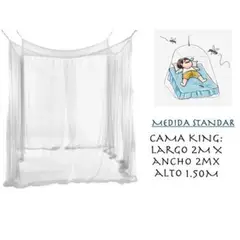 IKSA - Toldillo Mosquitero Cama King Blanco