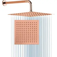 GENERICO - Ducha Regadera Anticalcarea 20cm Oro Rosa Tames Md