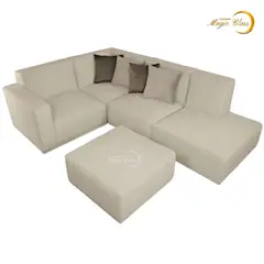 MAGIC CLASS - SALA MODERNA HERA ECOCUERO BEIGE