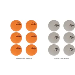 SPORTFITNESS - PELOTAS DE PING PONG 3 ESTRELLAS NEGRAS UNIDS-SPORTFITNESS
