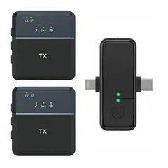 GENERICO - Micrófono De Solapa Inalambrico Doble Para ¡Phone Y Android