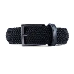 LAZO - CINTURÓN TRENZADO - LZ8B NEGRO_.