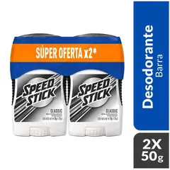 SPEED STICK - Desodorante Hombre Classic Barra 2x50gr.---