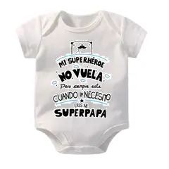 VANIDADES COLLECTIONS - Body Para Bebes Personalizados Mameluco Mi Súper Héroe No Vuela