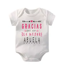 VANIDADES COLLECTIONS - Bodie Para Bebes Personalizado Mameluco Bebe Gracias Abuela