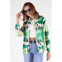 DREAMER - Camisa Seda Estampada Para Mujer