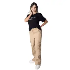 FREYDA - Pantalón Moda Cargo Mujer Corte Recto Versátil