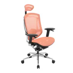 MUEBLESYA - SILLA DE OFICINA PREMIUM MEDELLIN PRESIDENTE NARANJA