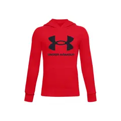 UNDER ARMOUR - Buzo Niño RIVAL FLEECE HOOD Rojo UNDER ARMOUR.