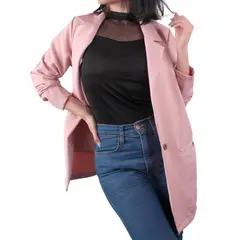LEC LEE - Chaqueta Liviana Mujer Palo Rosa