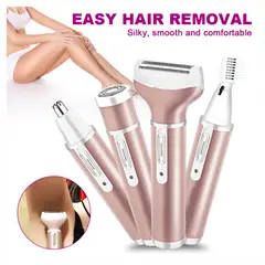 GENERICO - Afeitadora Eléctrica 4 En 1 Recargable Shaver Para Mujer