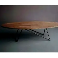 22 GRADOS DECORACION - Mesa de centro Athena 100x55cm Roble y Metal