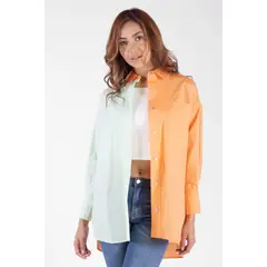 DREAMER - Camisa Overzise Doble Tono