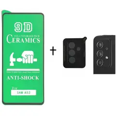 GENERICO - Vidrio cerámico brillante + vidrio de cámara para samsung a52