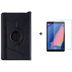GENERICO - Estuche 360 tablet samsung tab a 8 (2019) t290 / t295 negro + vidrio