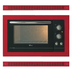 FISCHER - Horno Eléctrico Fit Line Empotrar Autolimpiante 44L Marca Rojo.