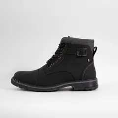 HERREROS - Bota Hombre Casual -Herreros- Leñador Negro