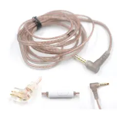 KZ - Cable Audífonos pin tipo C CON MICROFONO para ZSN PRO-EDX PRO-DQ6