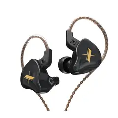 KZ - Audífonos Edx Monitores In Ear Hifi Negros con microfono
