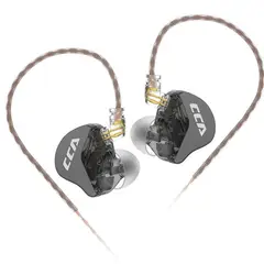 KZ - Audífonos Cca Cra Monitores In Ear Hifi NEGROS CON MICROFONO