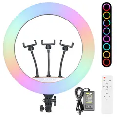 GENERICO - Aro De Luz 45 Cm Rgb Led Trípode Profesional Control Remoto