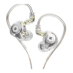 KZ - Audífonos Edx Pro In Ear Hifi Edx TRANSPARENTES CON MICROFONO
