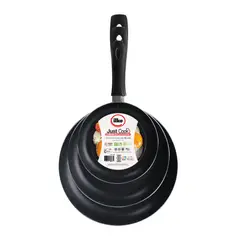 ILKO - Pack 3 Sartenes Just Cook 16cm + 20cm + 24cm.