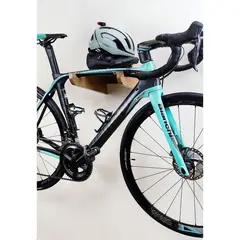 GENERICO - Soporte Bicicleta Madera Pared Roble