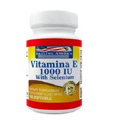 HEALTHY AMERICA - Vitamina E 1000 Iu Con Selenio Por 100 Caps Americana