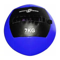 SPORT FITNESS - Balon De Peso 7Kg Cuero Sintetico Azulnegro