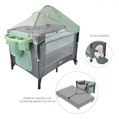 PRIORI - Cuna colecho bebe Ariel Octopus Verde