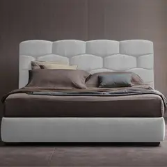 EKONOMODO COLOMBIA - Colchon Queen Pillow + Base cama + Espaldar Esmeralda Gris Per160x190