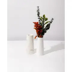 DECORACIONES ALE Y GABI - Jarron Decorativo Ale Blanco 8X17CMS