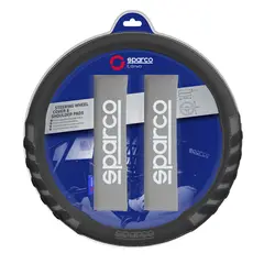 SPARCO - Set Cubre Volante Cubre Cinturon Seguridad SPS107GR