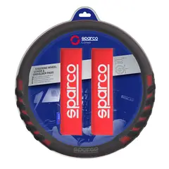 SPARCO - Set Cubre Volante Cubre Cinturon Seguridad SPS107RD
