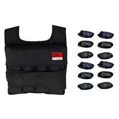 LAVEF - Chaleco De Peso Graduable 20 Lbs Crossfit Gym Running Negro