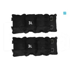 LAVEF - Pesas Tobilleras Pesas Para Muñecas 6 Lbs.(3 Kg) Negro