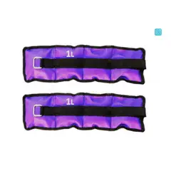 LAVEF - Pesas Tobilleras Pesas Para Muñecas 2 Lbs.(1 Kg) Violeta