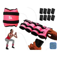 LAVEF - Pesas Tobilleras peso Graduables 10 Libras, 5kg, Fucsia