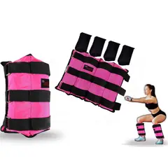 LAVEF - Pesas Tobilleras Graduables fitness 20kg 40lbs Fucsia