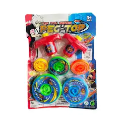 DAYOSHOP - Trompo Lanzador Duo Juguete Interactivo Niños Peg Top Series