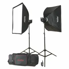GODOX - Kit 400watts con 2 Flash MS200-F