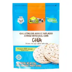 KARAVANSAY - Galletas de Arroz Inflado con Chía x60 gr