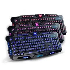GENERICO - Teclado Gamer Usb Retroiluminado Tricolor M200