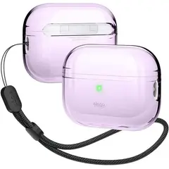 ELAGO - Estuche Compatible Airpods Pro 2 Con Cordón Clear Lavanda