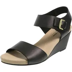 COMFORT PLUS - Sandalias de cuña velma para mujer 191468 negro