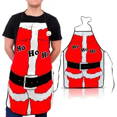 COMPRALOENCASA COM - Delantal Navideño Cocina Chef Papá Noel Navidad DNC01