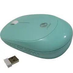 GENERICO - Mouse inalámbrico de 24G ultrafino portátil incluye pila Azulado