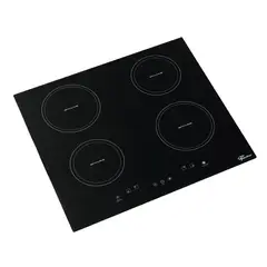FISCHER - Estufa Empotrar 4Q Inducción Vitroceramica Negro 220V Marca Fischer.