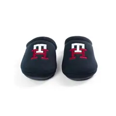 TOMMY HILFIGER - Tenis Con Monograma Bordado En Relieve Hombre Azul